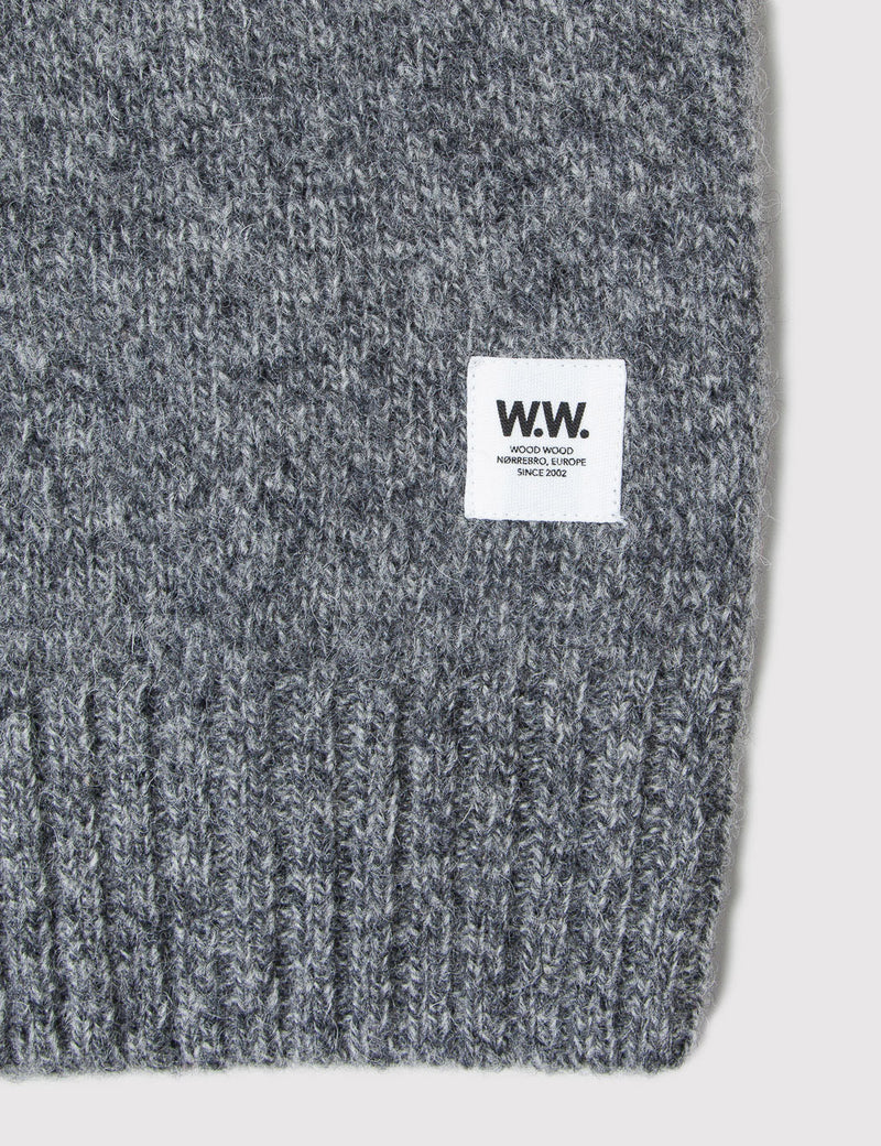 Wood Wood Kevin Wool Sweatshirt - Pepper