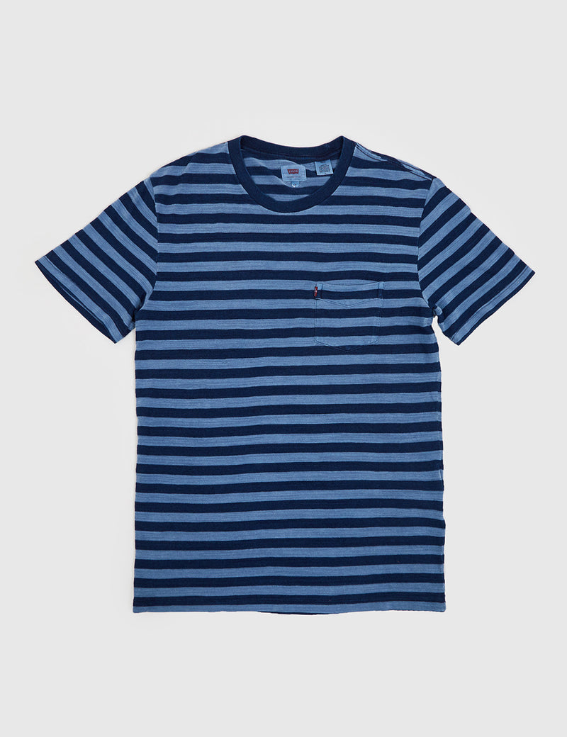 T-shirt Levis Sunset Pocket (Stripe) - Navy/Blue