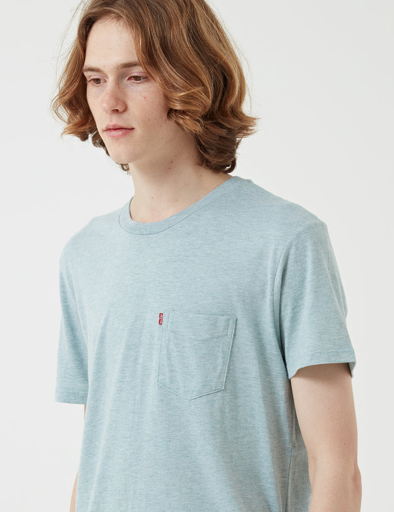 T-Shirt à Poche Levis Sunset - Cameo Blue Heather
