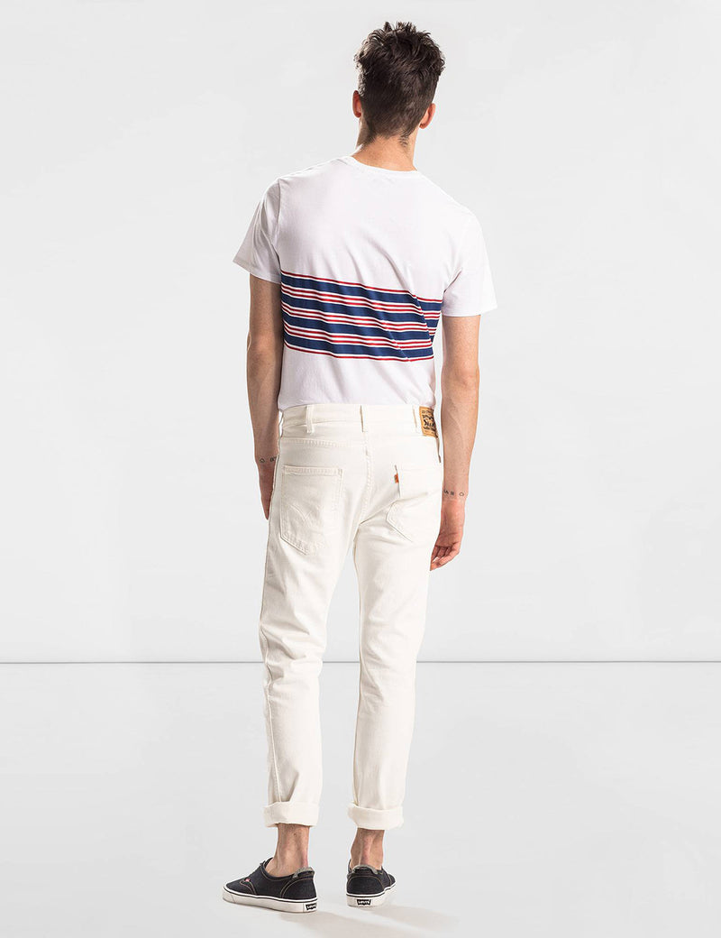 Jean Levis Orange Tab 505C (Coupe Slim) - Blanc