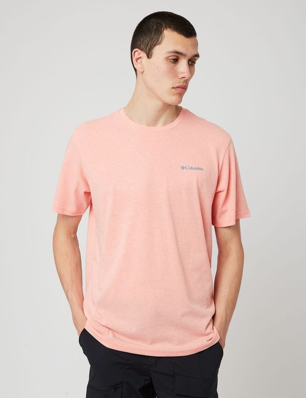 Columbia High Dune II Graphic T-Shirt - Coral Reef Heather