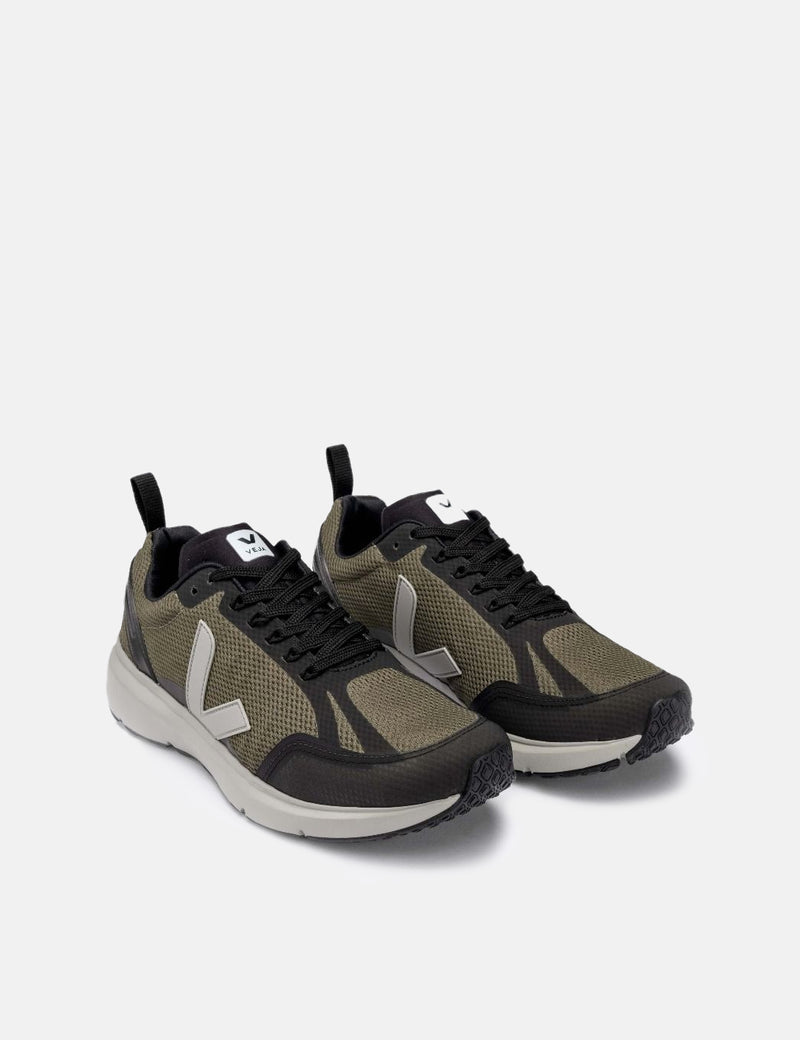 Veja Condor 2 Alveomesh Running Shoes - Khaki/Oxford Grey/Black