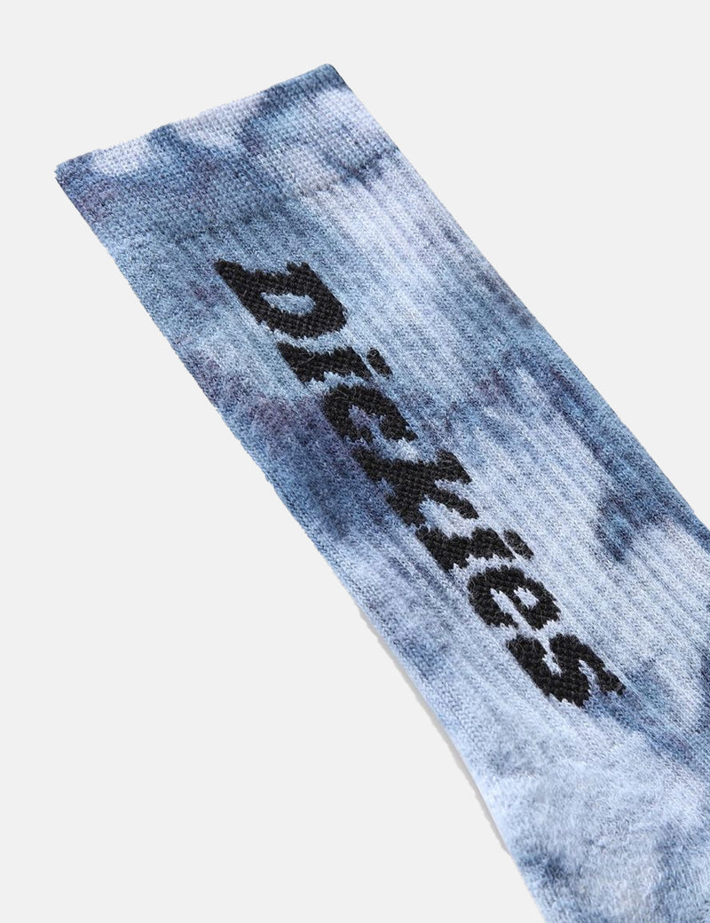 Dickies Greenwald Socks (Tie Dye) - Fog Blue