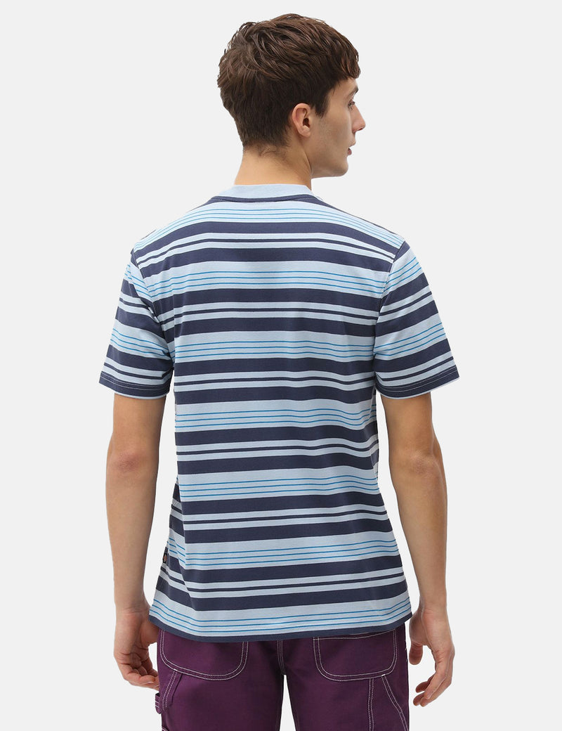 Dickies Wheaton T-Shirt (gestreift) - Nebelblau