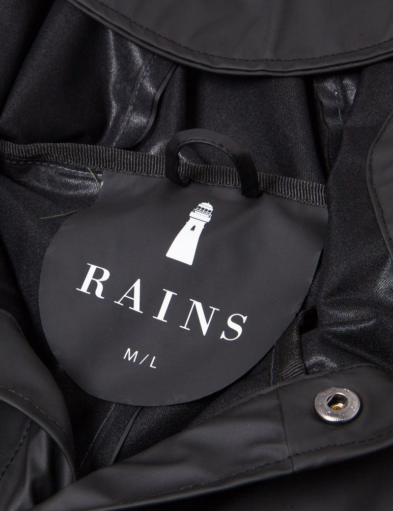 Rains Waterproof Jacket - Black