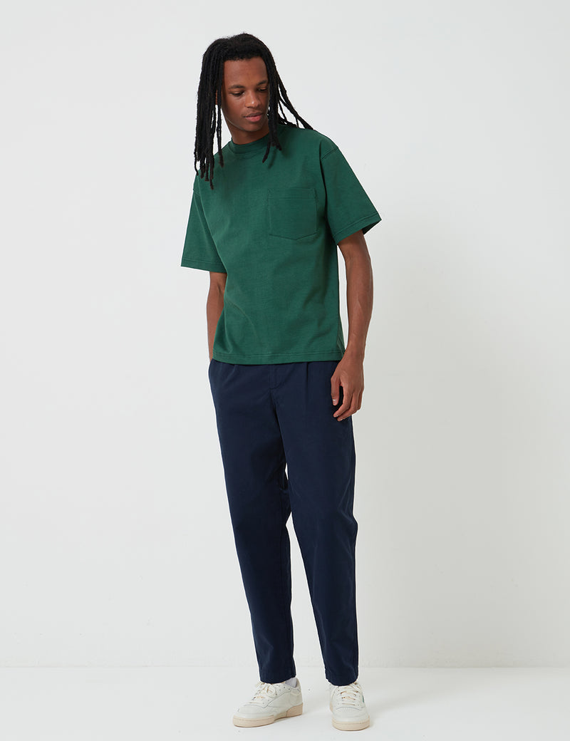Camber Pocket T-Shirt (8oz) - Dark Green