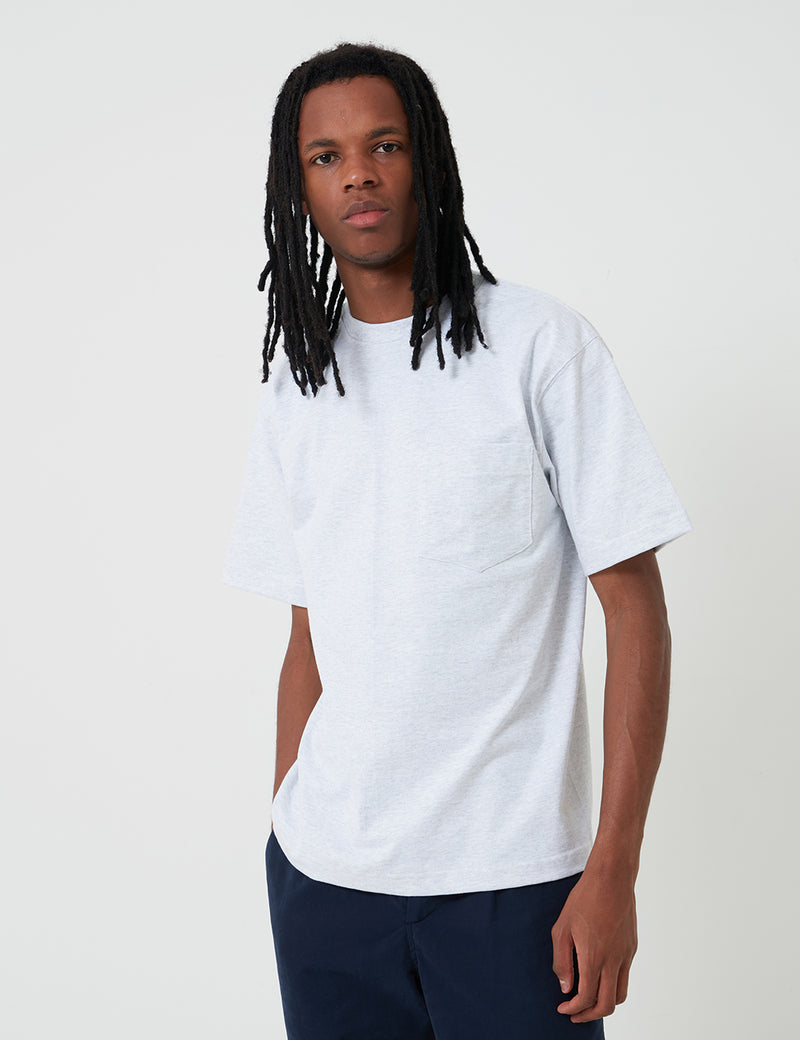 Camber Pocket T-Shirt (8 Unzen) - Graue Heide