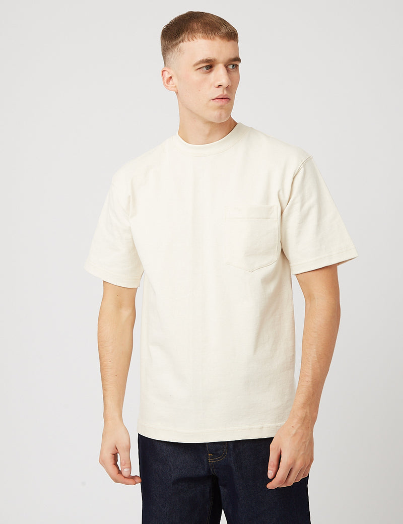 Camber Pocket T-shirt (8oz) - Natural Beige