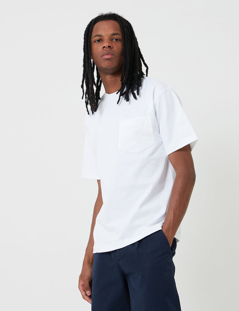Camber Pocket T-Shirt (8oz) - White