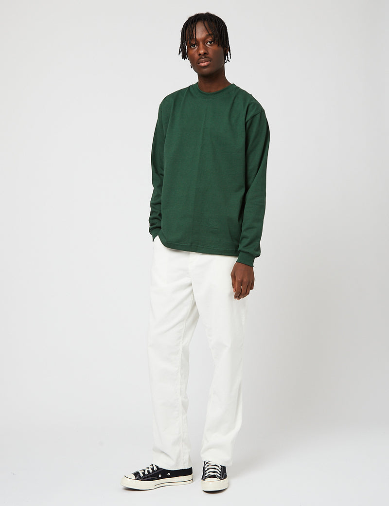 Camber USA 305 T-shirt à manches longues (coton 8 oz) - vert foncé
