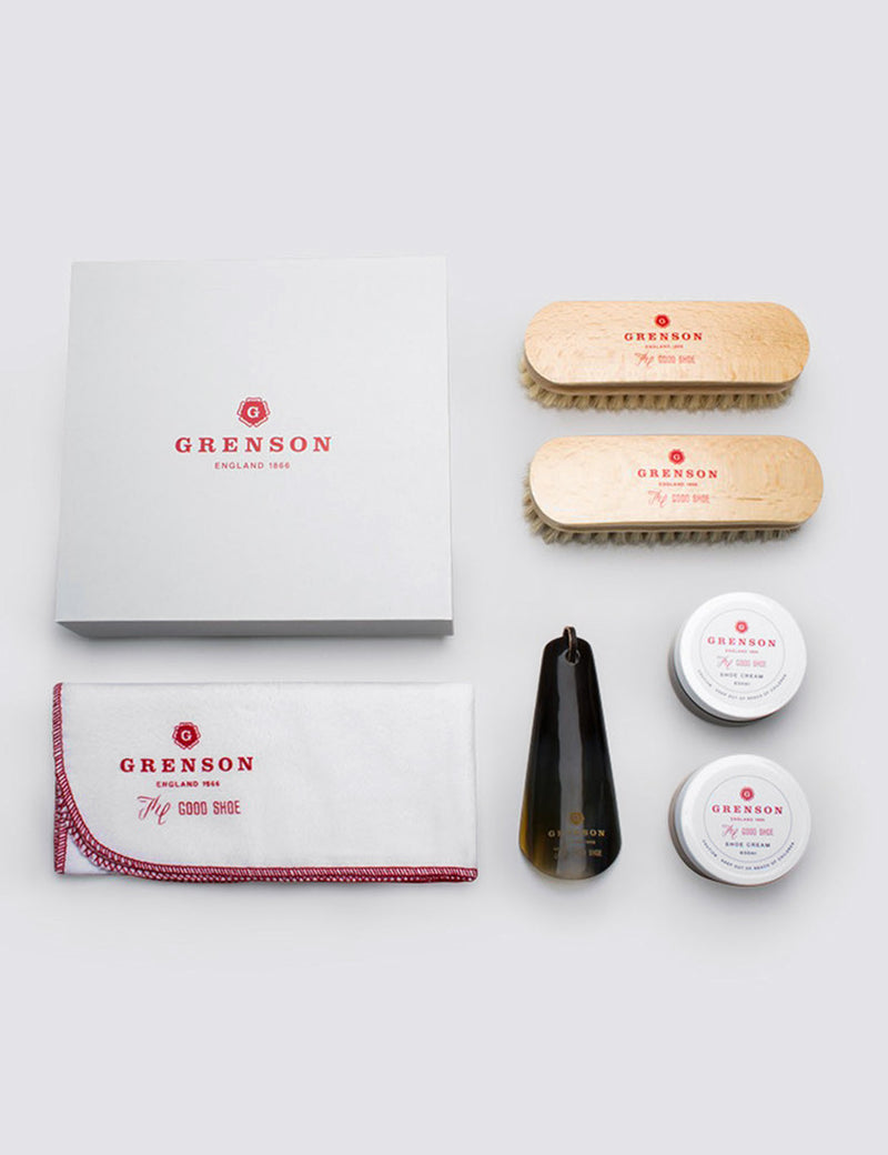 Grenson Shoe Care Gift Box - Grey