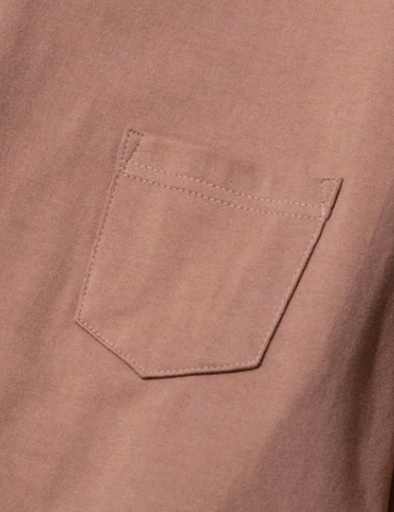 Uniform Bridge Heavyweight Pocket L/S T-Shirt - Pink