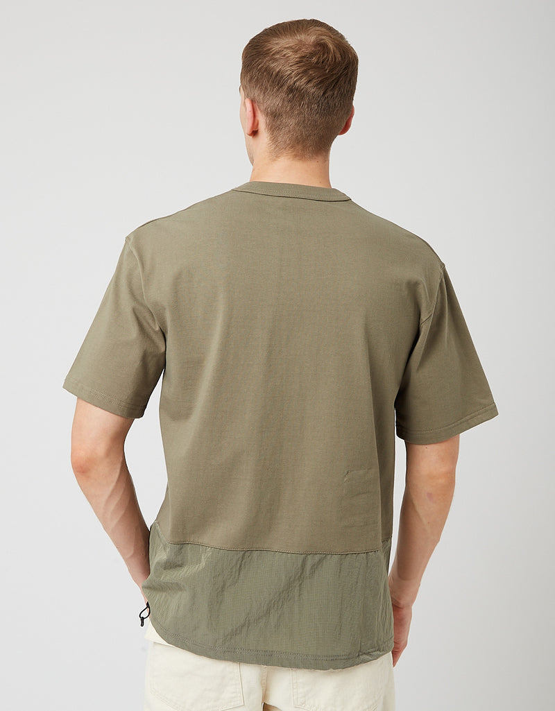 Uniform Bridge Line T-Shirt mit Rundhalsausschnitt - V.Khaki Grün