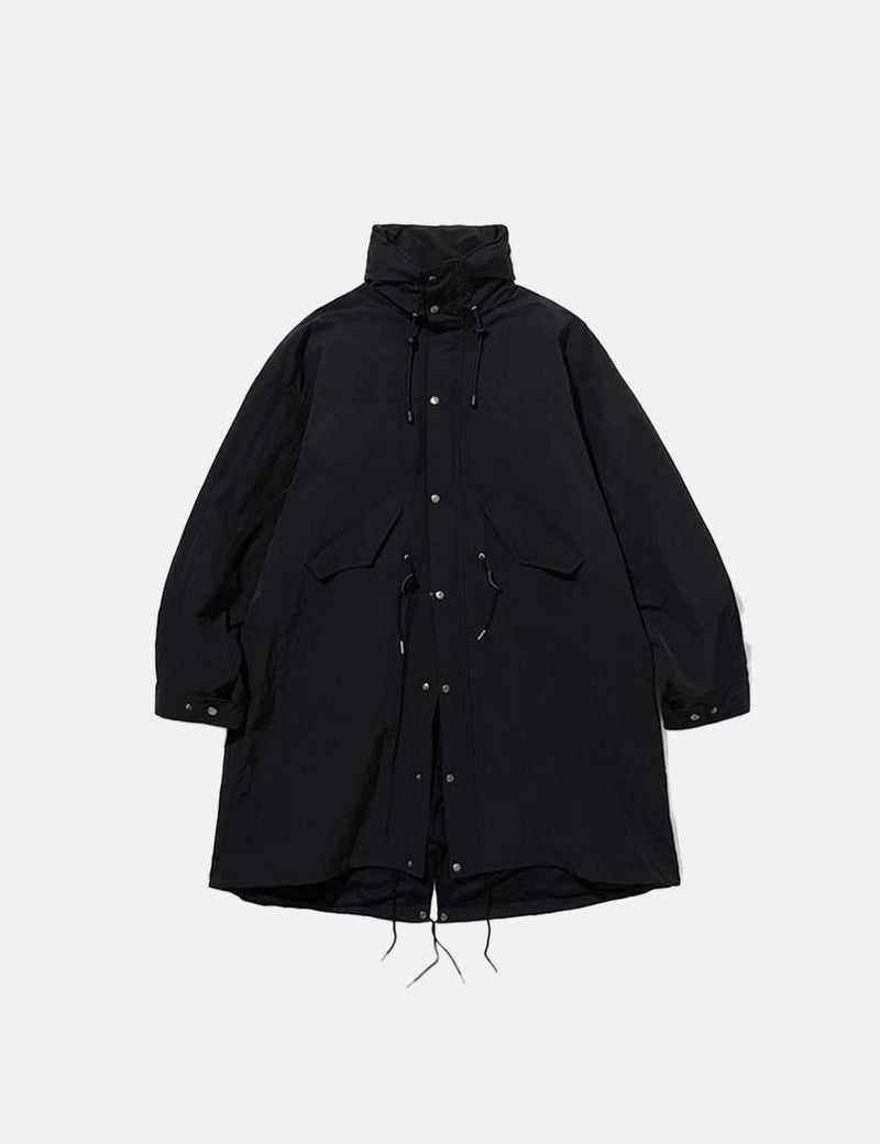 Uniform Bridge Nylon Military Fishtail Parka - Black