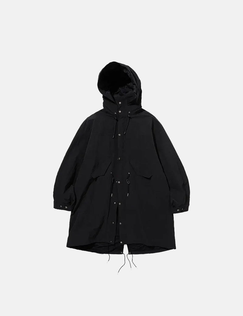 Uniform Bridge Nylon Military Fishtail Parka - Schwarz