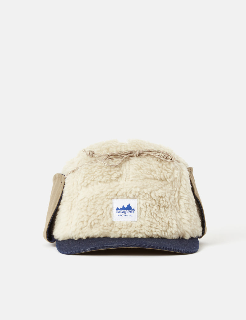 Patagoniaレンジイヤーフラップキャップ-ダークナチュラル