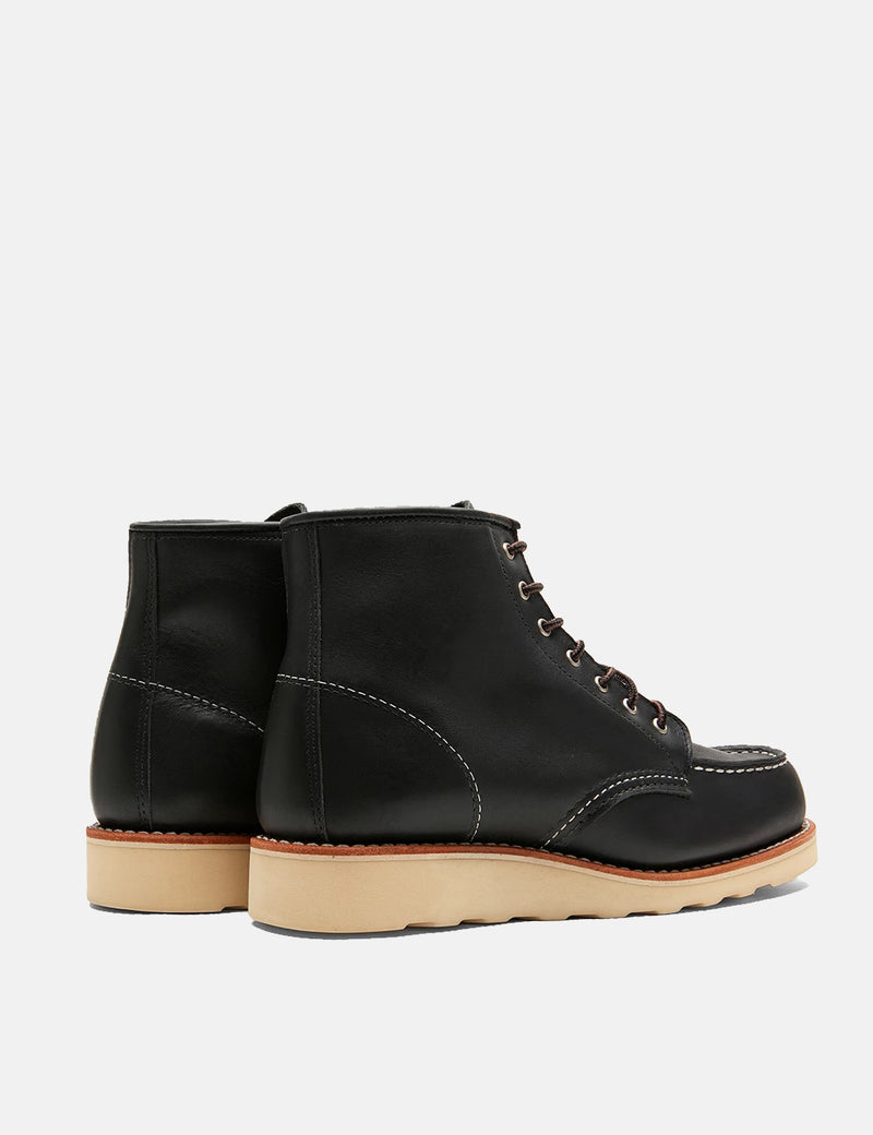 Women's Red Wing Work 6" Moc Toe Boots (3373) - Black Boundary
