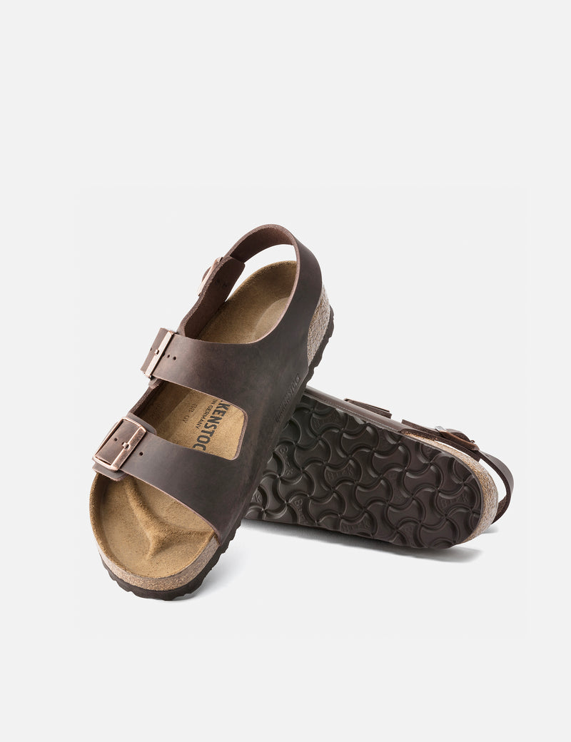 Birkenstock Milano Sandal (Oiled Leather) - Habana Brown