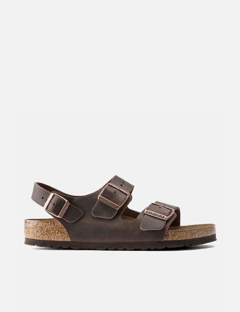 Birkenstock Milano Sandal (Oiled Leather) - Habana Brown