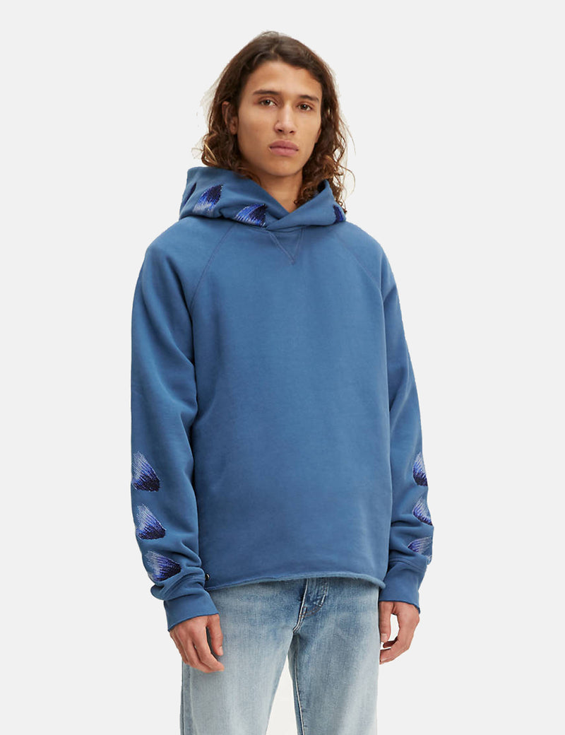Levis Made & Crafted Unhemmed Hoodie - Moonlight Blue