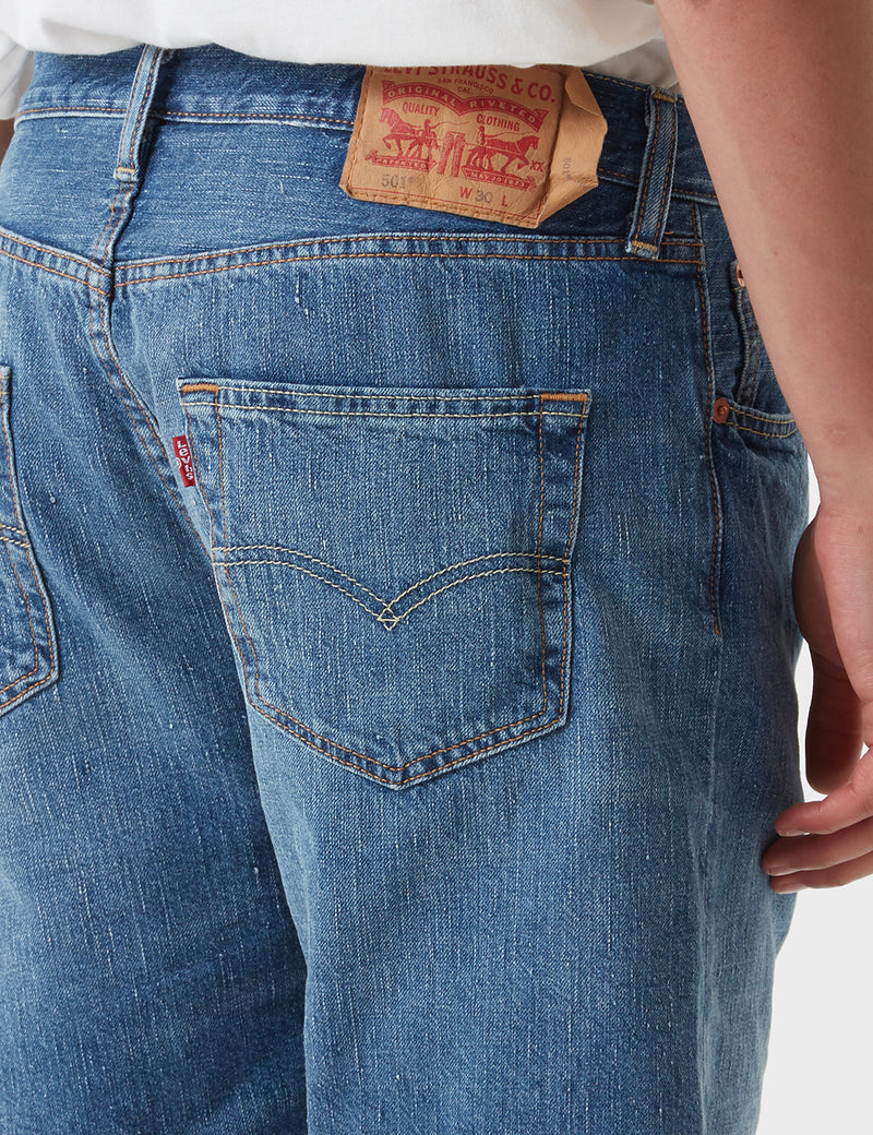 Short En Jean Levis 501 Ourlé (Droit) - Loving Sound Blue