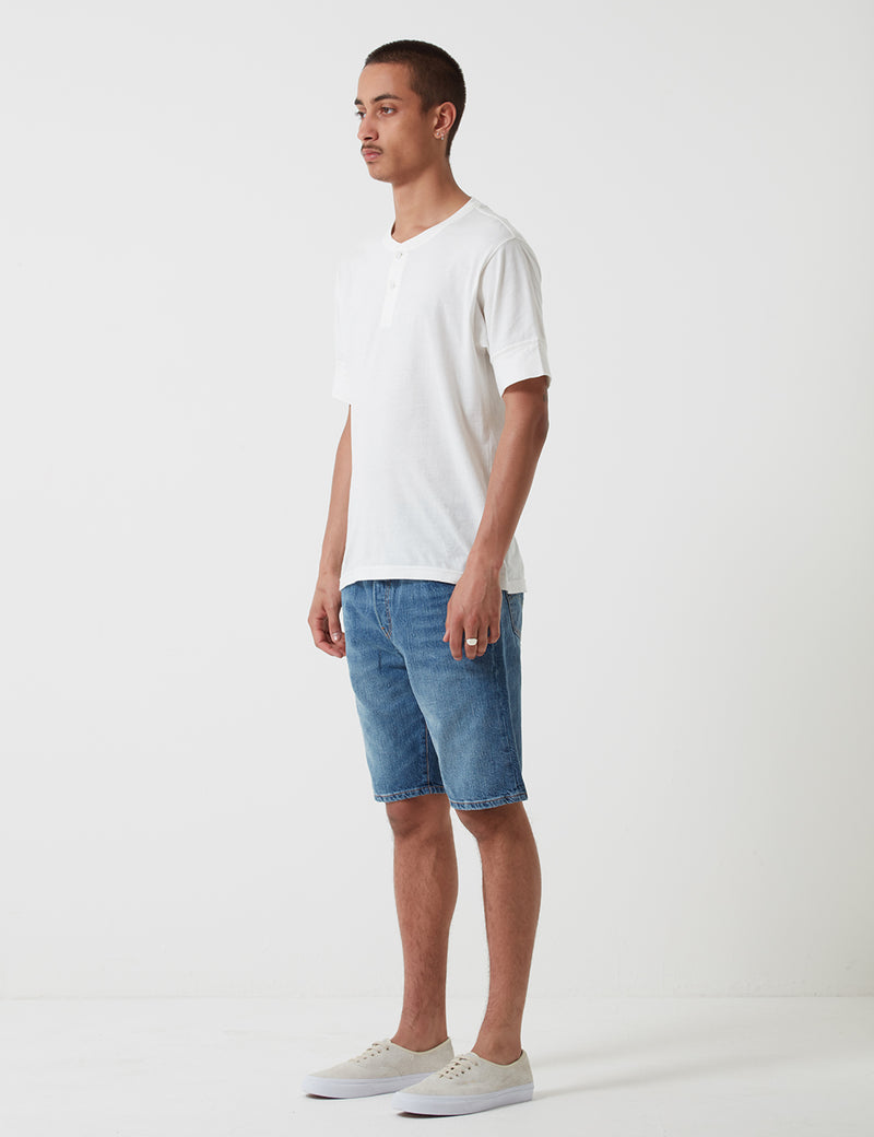 Short En Jean Levis 501 Ourlé (Droit) - Loving Sound Blue