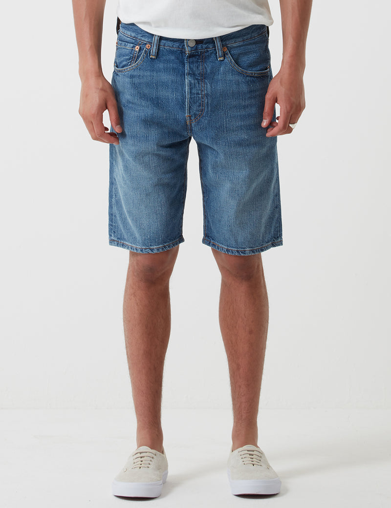 Short En Jean Levis 501 Ourlé (Droit) - Loving Sound Blue