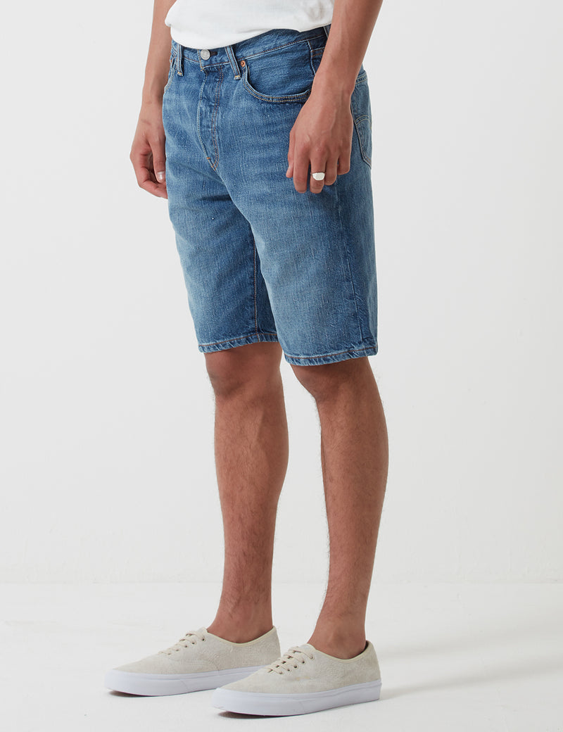Short En Jean Levis 501 Ourlé (Droit) - Loving Sound Blue