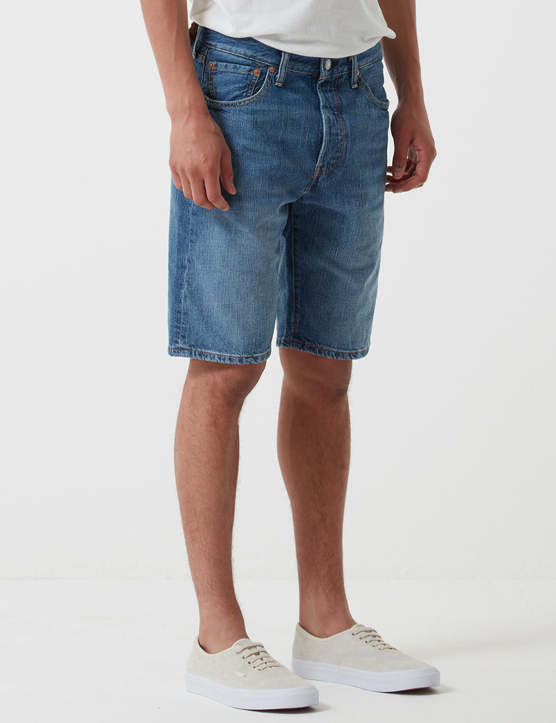 Short En Jean Levis 501 Ourlé (Droit) - Loving Sound Blue