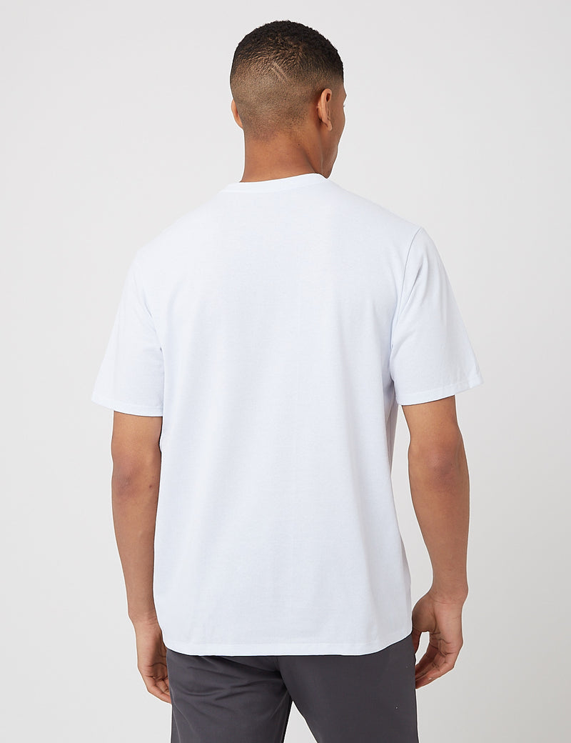 T-Shirt Patagonia P-6 Label Pocket Responsibili-Tee - White