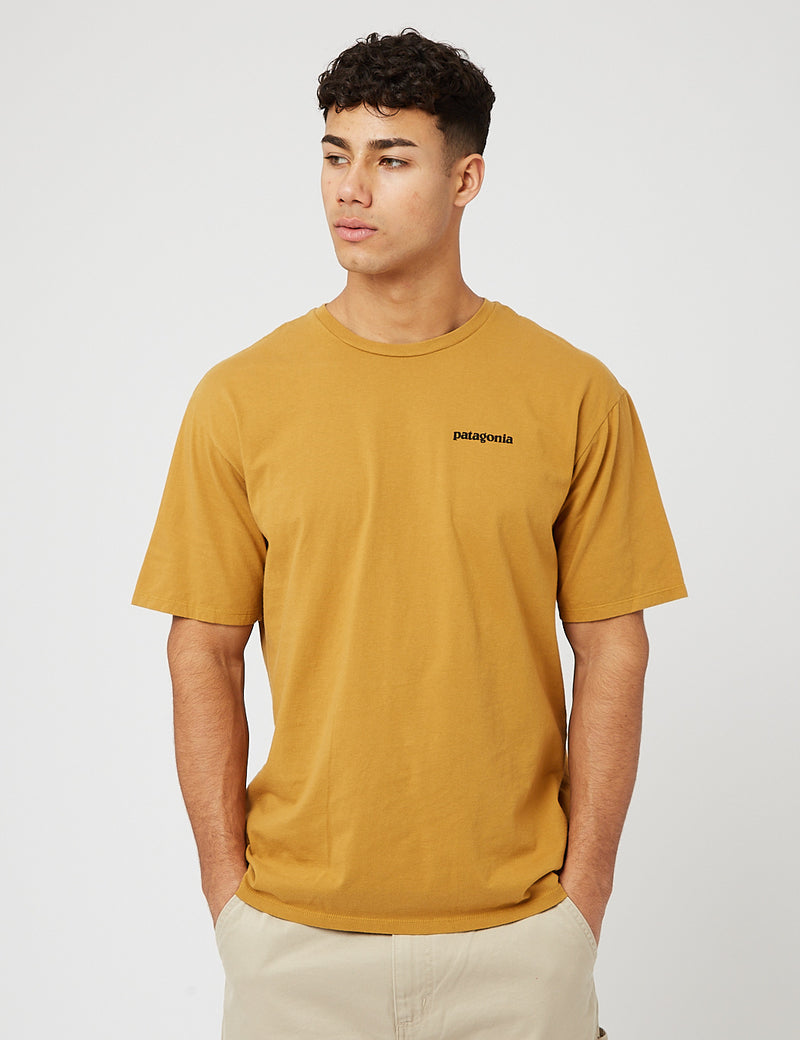 T-Shirt Bio Mission Patagonia P-6 - Chênes Marron