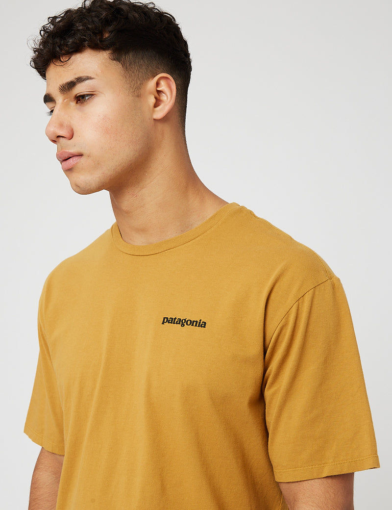 T-Shirt Bio Mission Patagonia P-6 - Chênes Marron