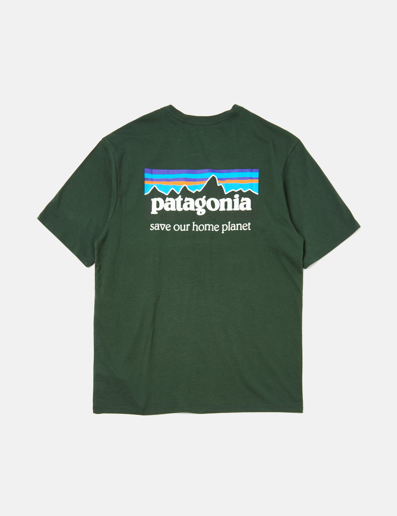 PatagoniaP-6ミッションオーガニックTシャツ-ピニオングリーン
