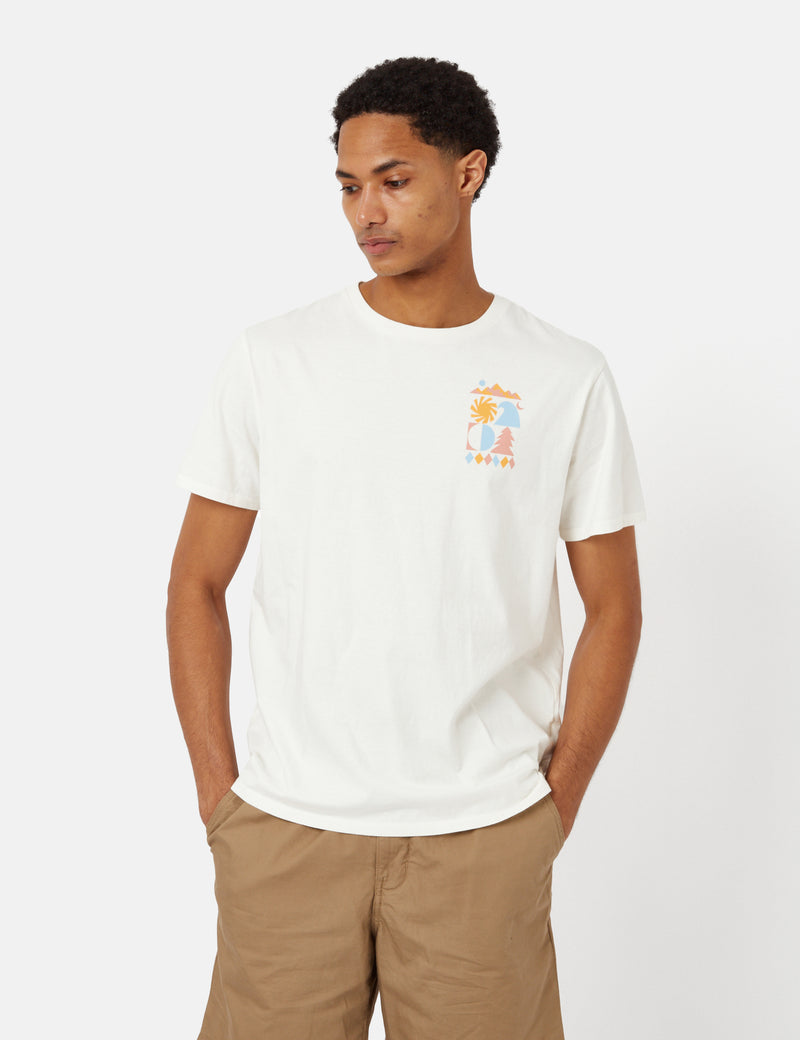 T-Shirt Bio Patagonia Spirited Seasons - Birch White