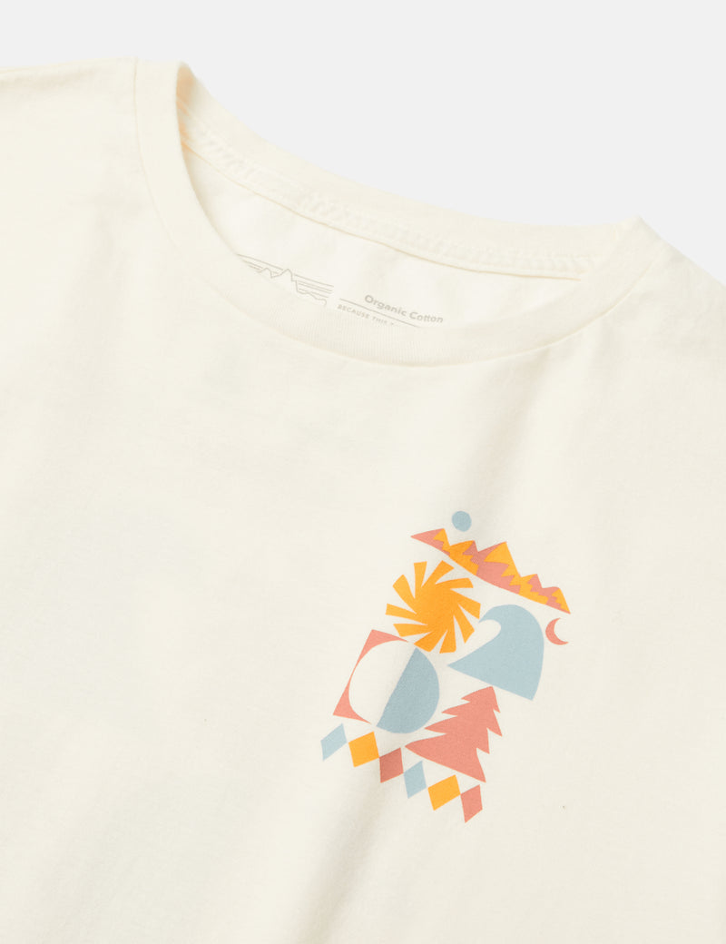 T-Shirt Bio Patagonia Spirited Seasons - Birch White
