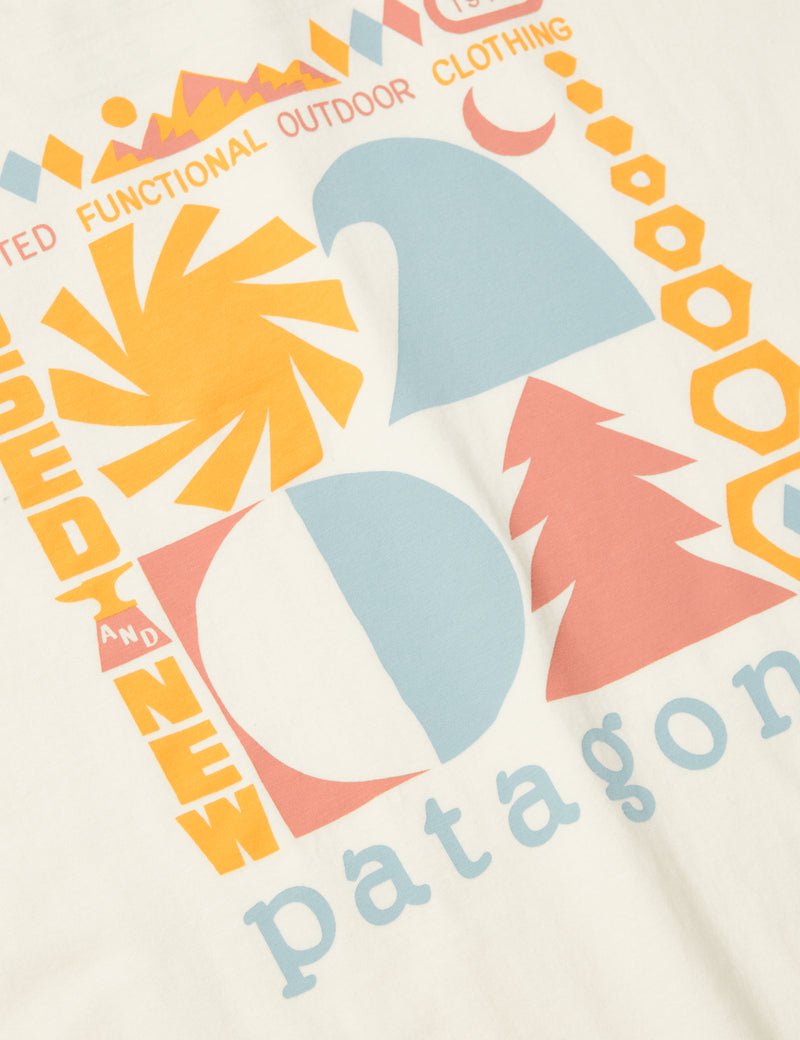 T-Shirt Bio Patagonia Spirited Seasons - Birch White