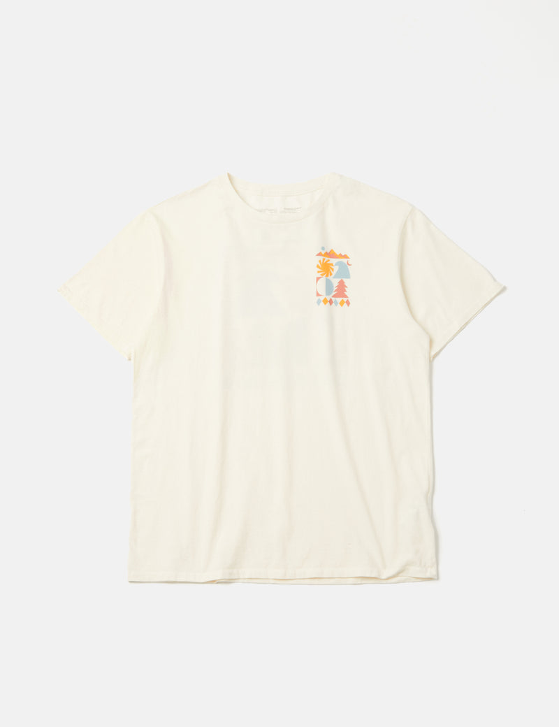 T-Shirt Bio Patagonia Spirited Seasons - Birch White