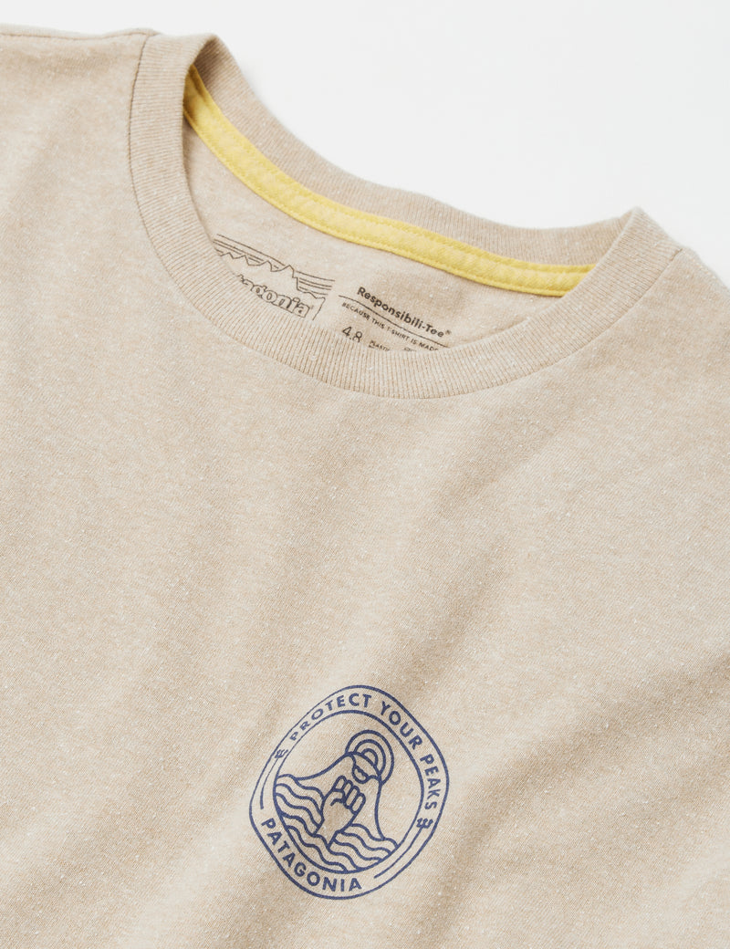 T-Shirt Patagonia PYP Trash Coast Responsibili-Tee - Oar Tan