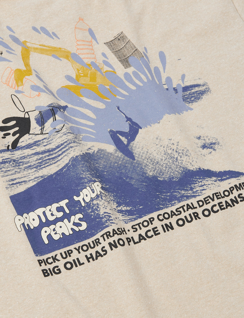 T-Shirt Patagonia PYP Trash Coast Responsibili-Tee - Oar Tan