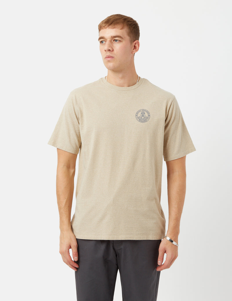 T-Shirt Patagonia PYP Trash Coast Responsibili-Tee - Oar Tan
