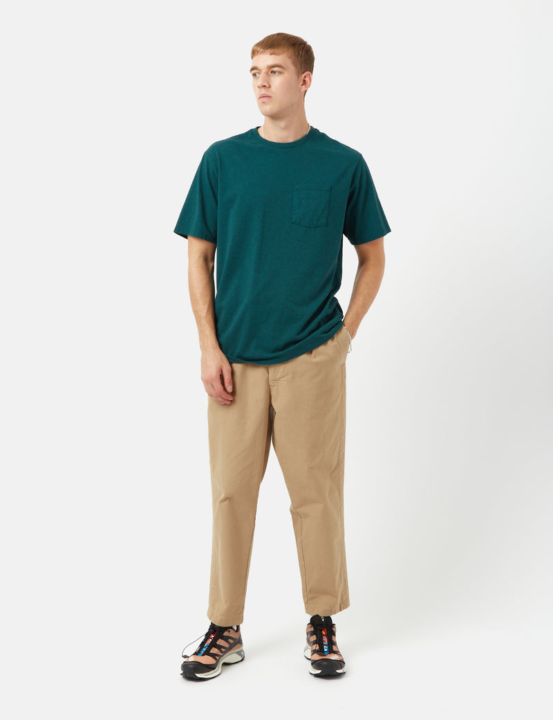 Patagoniaフォージマーククレストポケットレスポンシビリ-Tシャツ-ボレアリスグリーン