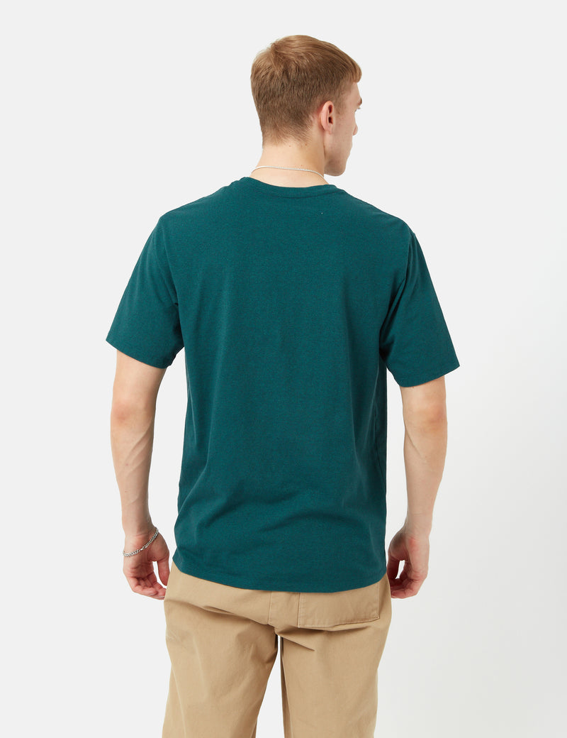Patagoniaフォージマーククレストポケットレスポンシビリ-Tシャツ-ボレアリスグリーン