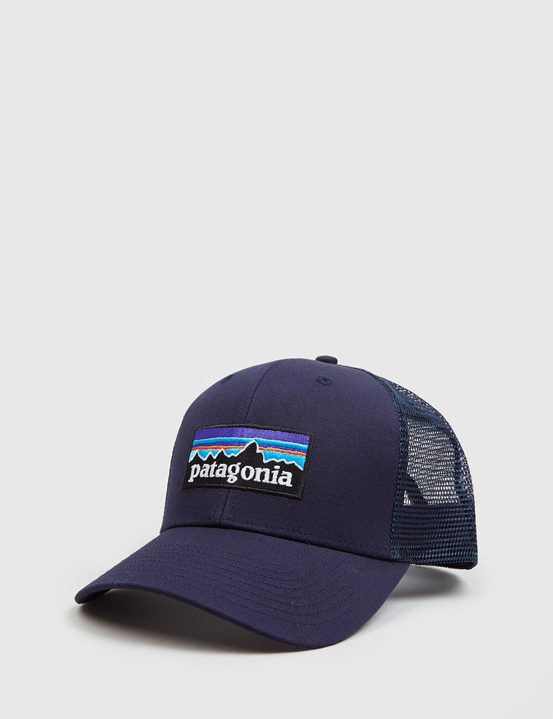 Patagonia P-6 Logo Trucker Hat - Navy Blue