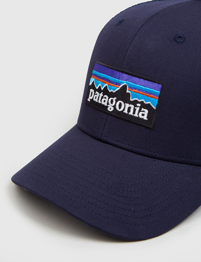 Patagonia P-6 Logo Trucker Hat - Navy Blue