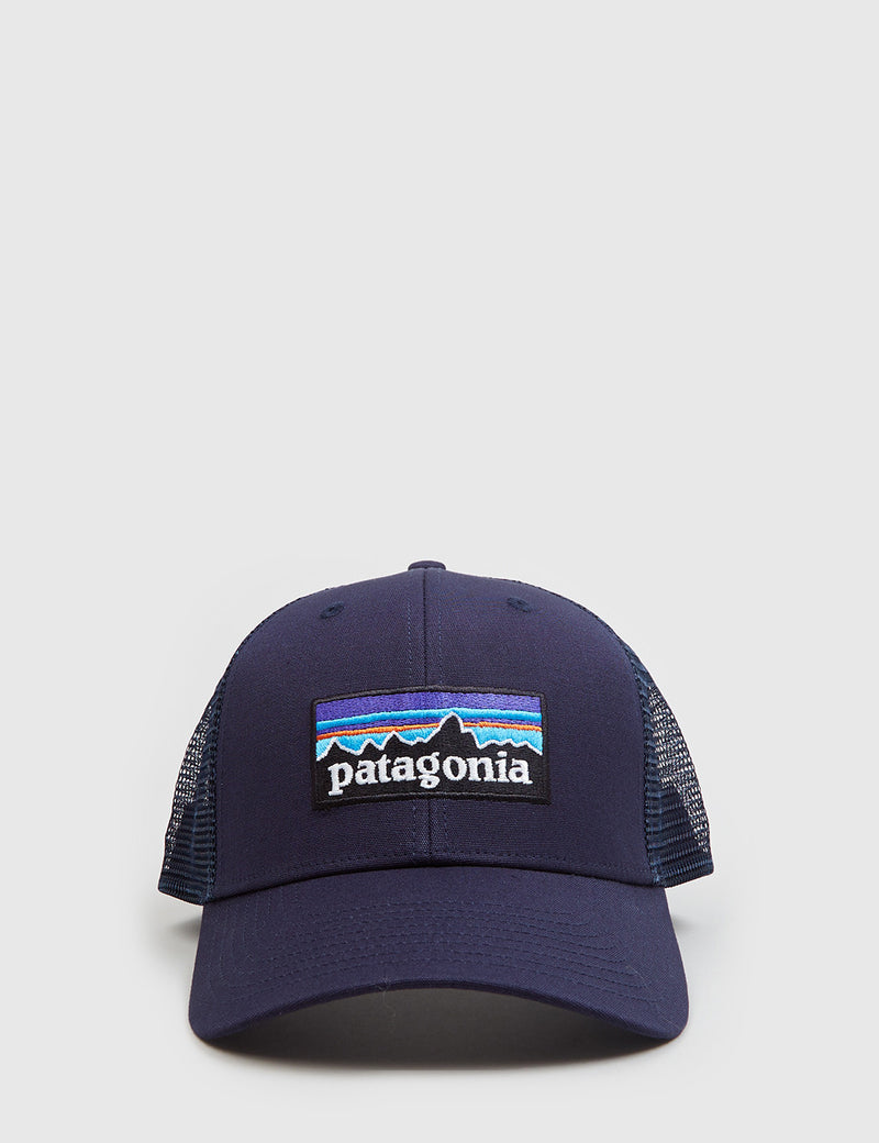 Patagonia P-6 Logo Trucker Hat - Navy Blue
