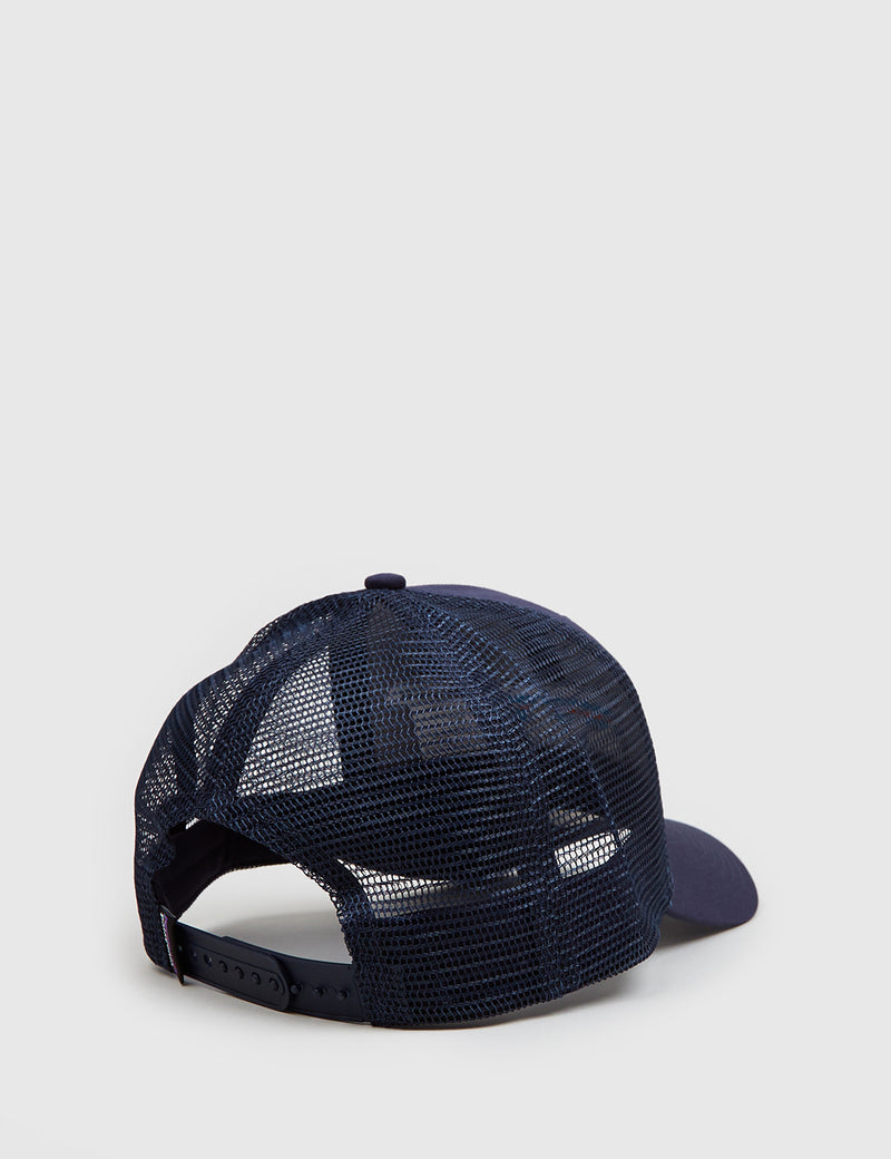 Patagonia P-6 Logo Trucker Hat - Navy Blue
