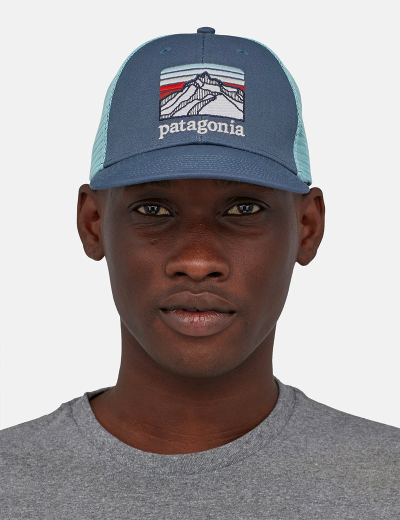 Patagonia Line Ridge LoPro Trucker Cap - Dolomite Blue