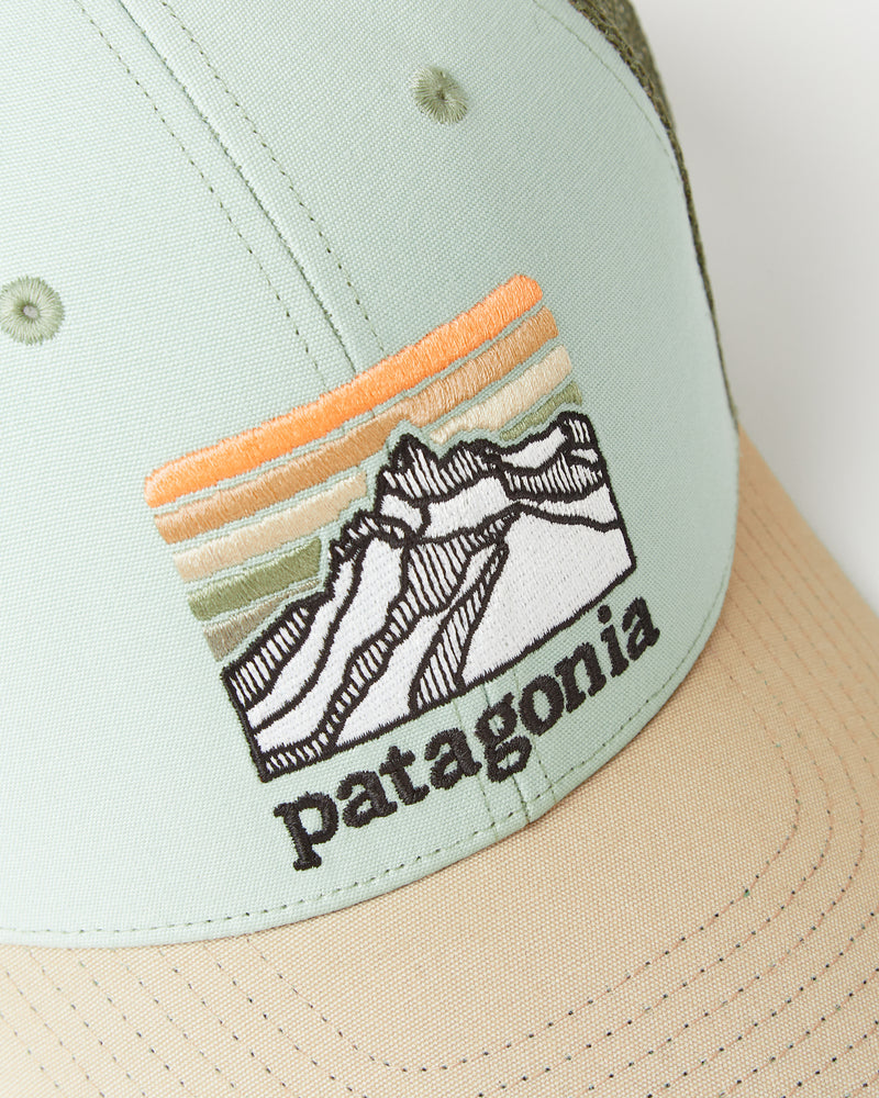 Patagonia Line Logo Ridge LoPro Trucker Cap - Teegrün