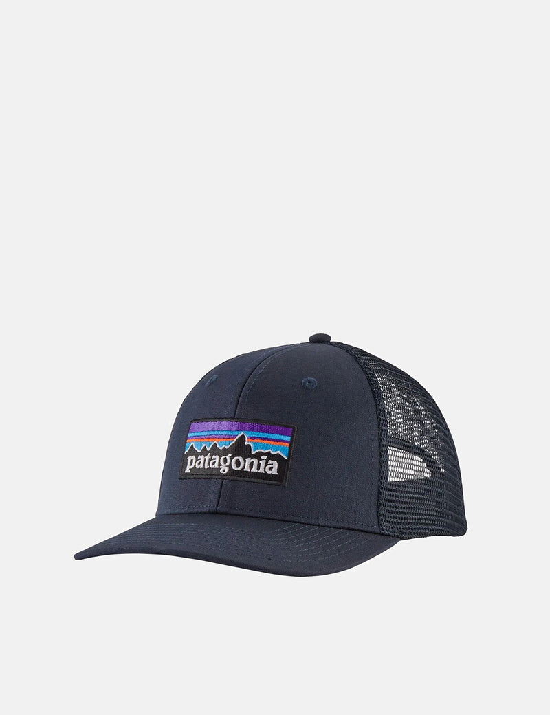 Patagonia P-6 Logo Trucker Hat - Navy Blue