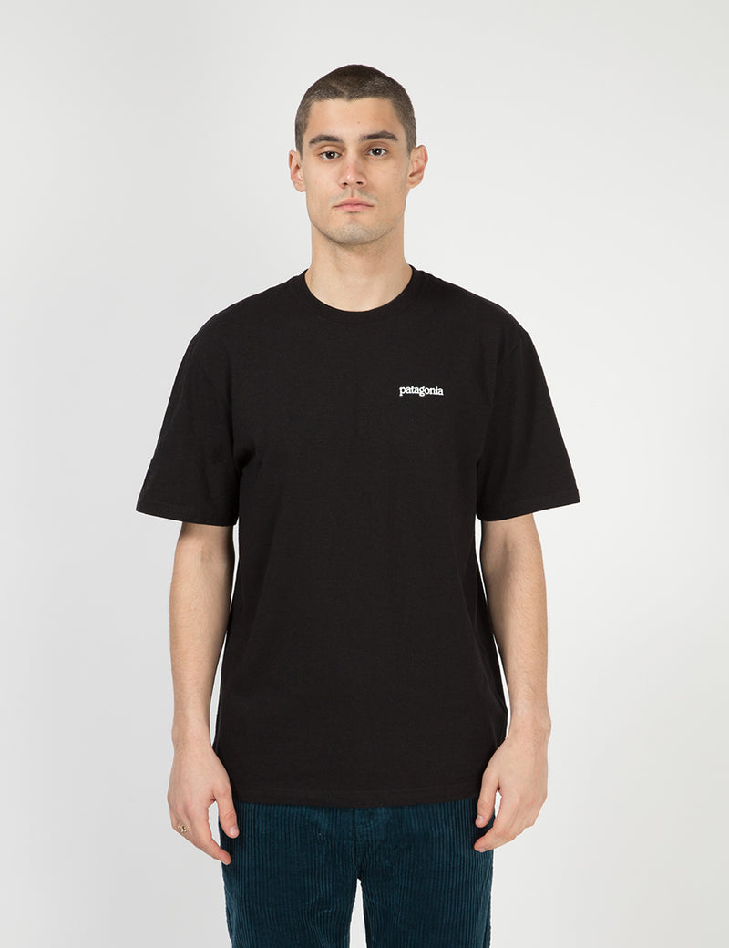 パタゴニアフィッツロイホライゾンズレスポンシビリ-Tシャツ-ブラック